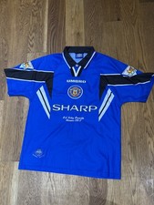 Manchester United Third Football Shirt 96/98 Champions Beckham Large Match Umbro
