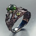 Top Color A+ Natural Tourmaline Ring 925 Sterling Silver Size 7 /R479185
