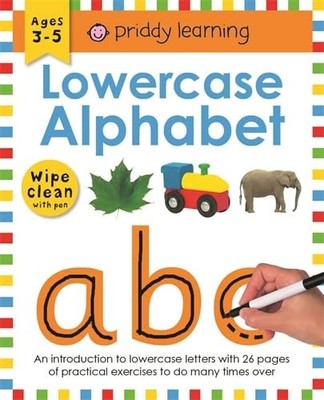 Wipe Clean Work Books: Lowercase Alph... By Roger Priddy, spiral_bound,Very Good