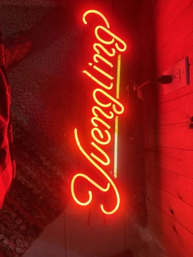 Yuengling Neon Beer Sign Red Breweriana Collectible Bar Decor Vintage Light