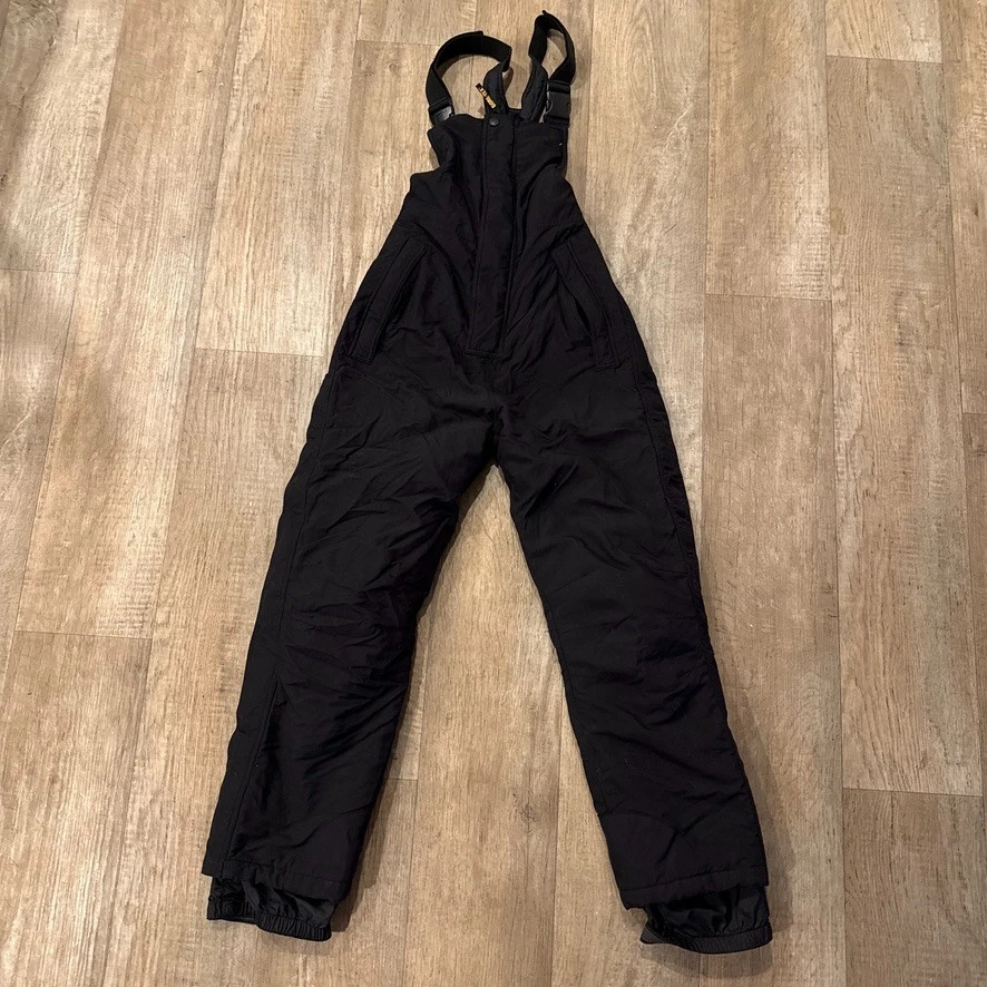 Cabelas Goretex Overalls Bib Women Small Regular S Black Insulated Hunting