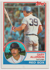 1983 Topps #472 Gary Allenson Boston Red Sox