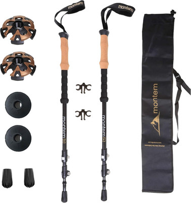 Ultralight 3K Carbon Fiber Trekking Poles - Shock Absorbing & Quick Lock Pair
