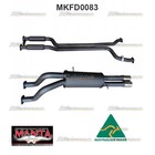 MANTA 2.5" TWIN EXHAUST SYSTEM For FORD FALCON AU V8 UTE