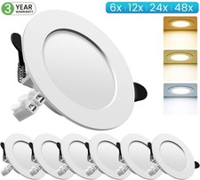 UK Ultra Slim Recessed LED Flat Panel Ceiling Spot Lights Downlights Spotlights