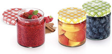 895114 Della Casa Vasetto per Conserve, Vetro, Trasparente/Tappo Multicolore, 40