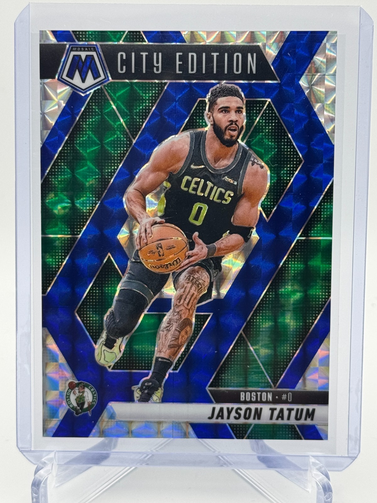 2024-25 Panini Mosaic City Edition Jayson Tatum Choice Blue Mosaic Prizm /45!