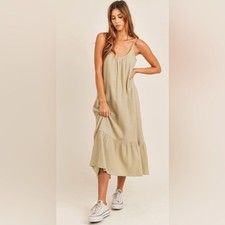 Mable Gauze Midi Dress Size S