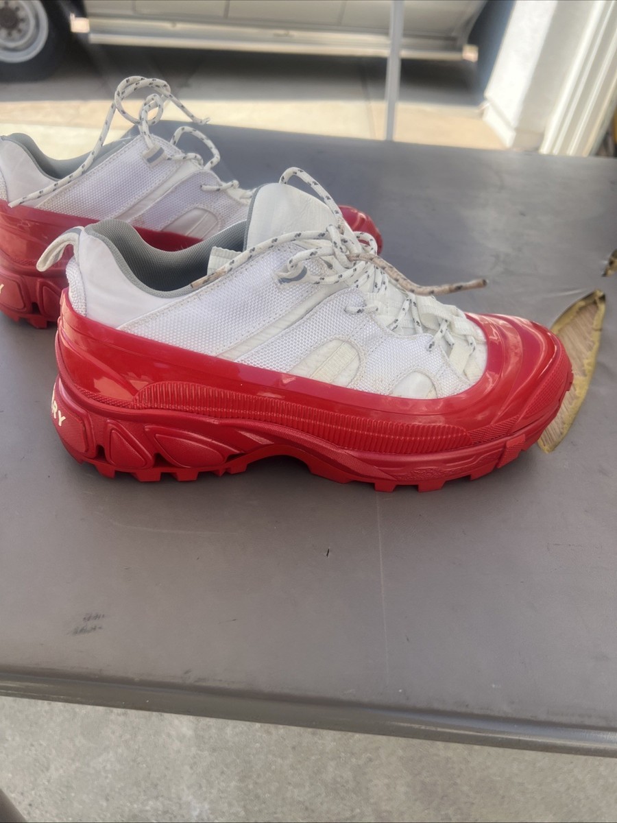 Burberry Arthur Low Top Red And White Sneakers - SHOE INSERTS
