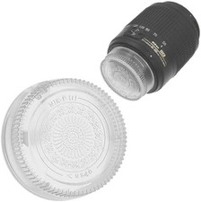 Designer Clear Rear Lens Cap Compatible with Nikon F-Mount Lenses Non-Ai, AI,