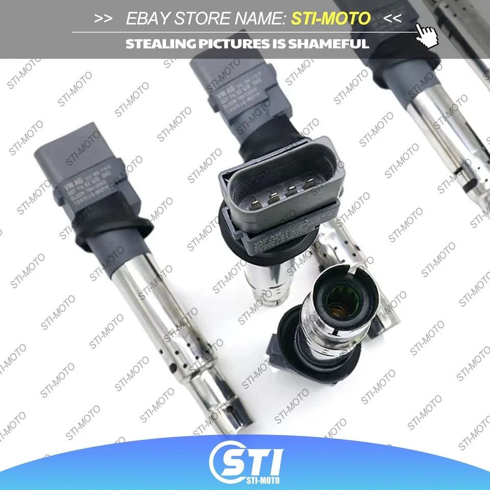 6 bujías de bobina de encendido OEM para Audi TT Porsche VW Golf R32 R36 3.6 3.2 VR6 Foto 3 de 4
