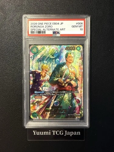 PSA 10 Zoro PRB02-006 SP EGGHEAD CRISIS EB04 ONE PIECE Card Japanese 2026