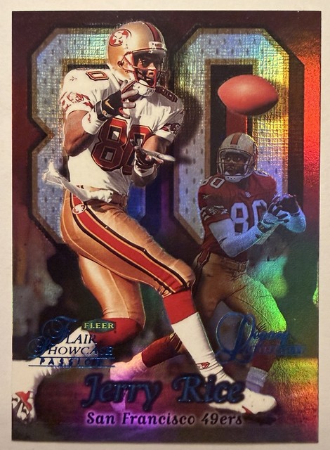 1999 Jerry Rice Fleer Flair Showcase Legacy Jerry Rice 49ers #83L 45/99 Row 2 🔥
