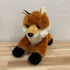 Aurora 2017 Plush Flopsie Red Fox Brown Black White Soft Lovey Stuffed Animal 8"