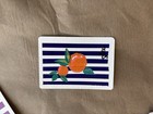 Acrylic Original One of a Kind Oranges Mini Art Card- Striped Fruits Collection — photo 2