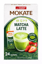 24 x 14g Mokate Strawberry Matcha Latte Japanese Green Tea Sachets