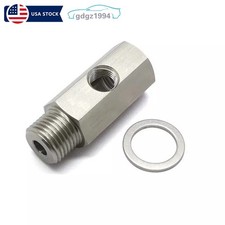 1stainless Oil Pressure Sensor Tee M16 X1.5 To 18 Npt Adapter For Turbo Supply 1stainless Oil Pressure Sensor Tee M16 X1.5 To 18 Npt Adapter For Turbo Supply