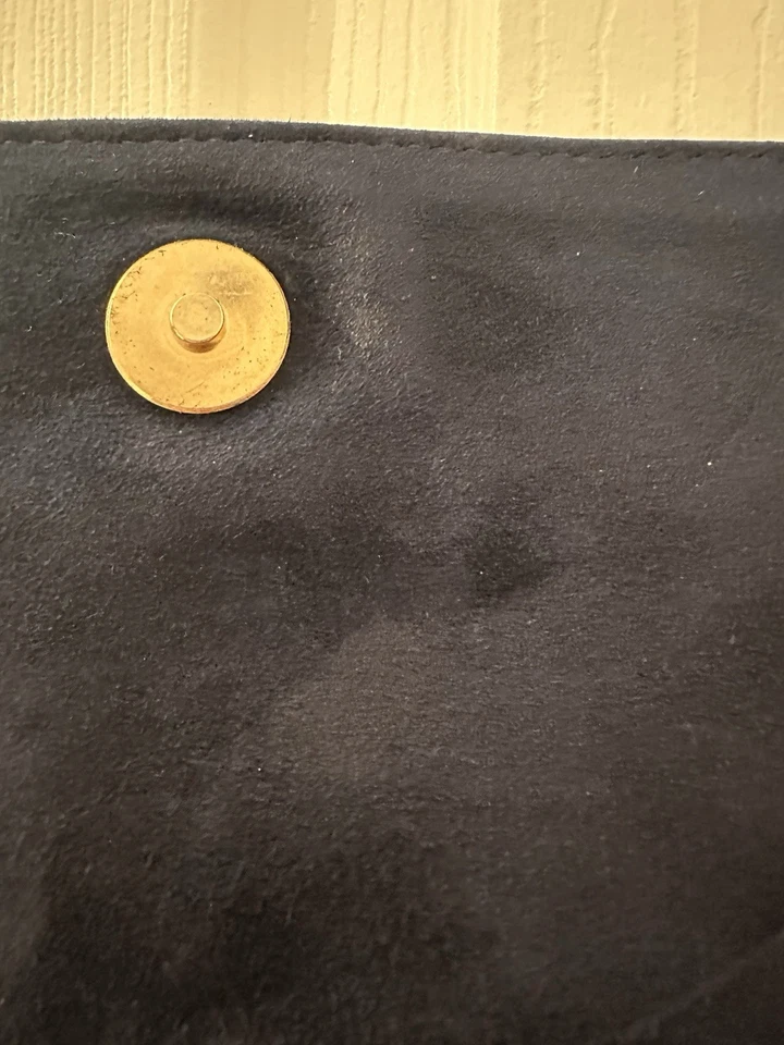 Bandolera Episode azul marino imitación gamuza con asa. Hecho en Italia Foto 3 de 4