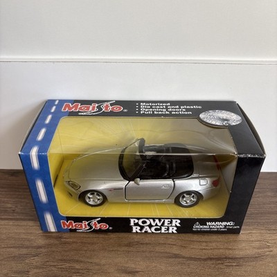 Maisto Power Racer Honda S2000 Motorized Pull Back (2001)    Some Package Wear 