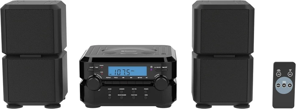 NAXA NS-441 Bluetooth CD AM/FM Stereo Microsystem - Image 3 of 4