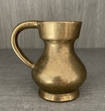 Vase - Blumenvase - Kanne - Krug / Miniatur - Sammlerst&uuml;ck / Messing massiv