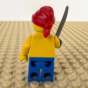 LEGO Pirates 1: Red Stripe Pirate, SWORD, pi043, 6276 ELDORADO FORTRESS 1989