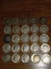 Lot of (25) Eisenhower Silver Dimes, 90% Silver, Var. Dates, Var. condition