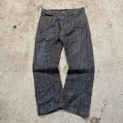 Brooklyn Xpress Slim Boot Mens 32x30 Black Jeans Vintage Y2k Grunge Hip Hop