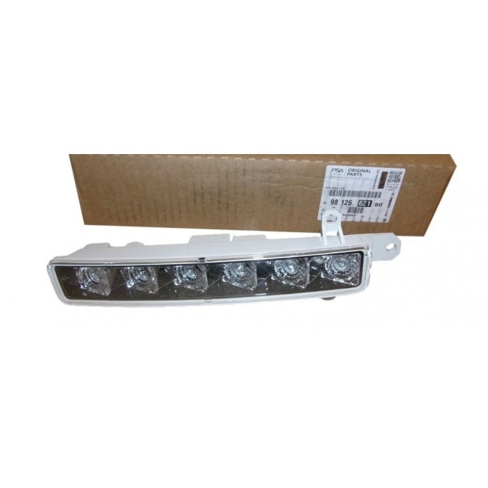 Feu diurne avant gauche pour Peugeot 108 et Citroën bloc optique blanc 9812662180