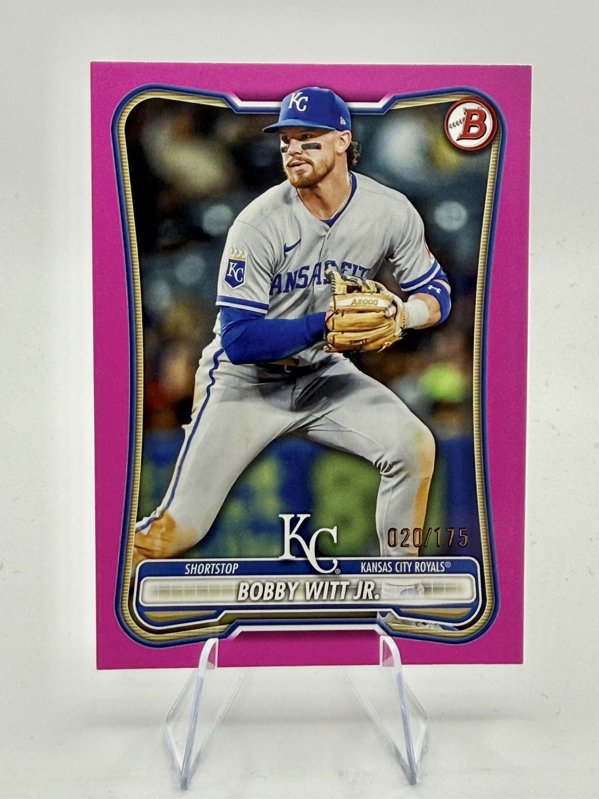 2026 Bowman #25 Bobby Witt Jr. Kansas City Royals Pink /175