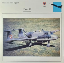 Potez Plane Picture Original Vtg Aircraft Detail Info Collector Card 