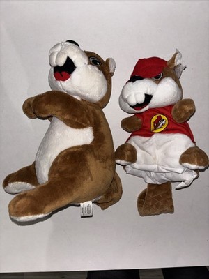 JAAG 8  Bucky Beaver Hand Puppet +Buc-ee s Mascot TruckStop plush 2021 Lot Of 2