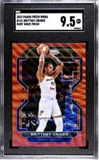 🏀 Brittney GRINER *Ruby Wave Prizm* SGC 9.5 2022 Panini #141 POP 1 🔥 Mint Plus