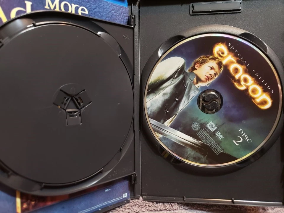 (3FREE) USED DVD Eragon (2007, 2-Disc Set, WS) with Slipcover Foto 4 de 4