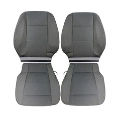 Front Seat Cover Bottom &Top for 2015-2019 Ford F150 XLT Gray Cloth