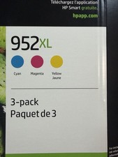 Genuine HP 952 XL 3PK Color Ink Cartridges High Yield N9K30BN Sealed