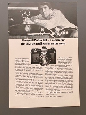 Honeywell Pentax ESII Mercedes Oldtimer 1974 Vintage Ad Werbung Reklame