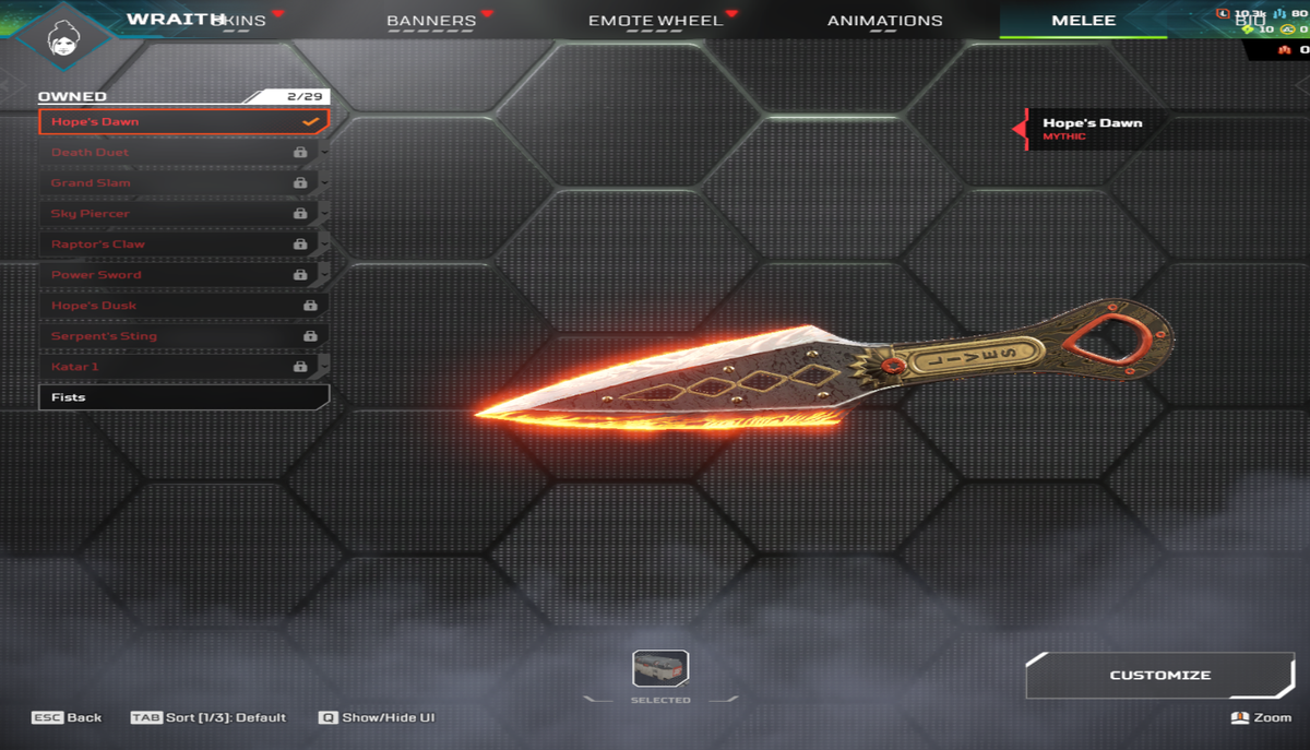 Pred Actuel Bien Remplis 7x Heritage Wraith,bang,rev Skin+faux,loba