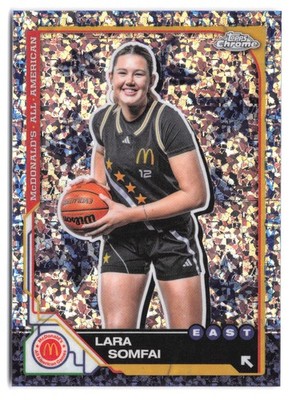 2025 Topps Chrome McDonald's All-American Lara Somfai #23 McFlurry Refractor RC