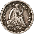 1853-O Seated Liberty Half Dime