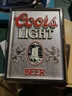 Vintage Bar Coors Light Beer Sign