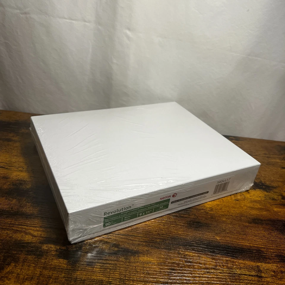 Xerox Revolution 3R04417 Index Tabs papel liso cotejado recto 50 juegos 9x11 Foto 4 de 4