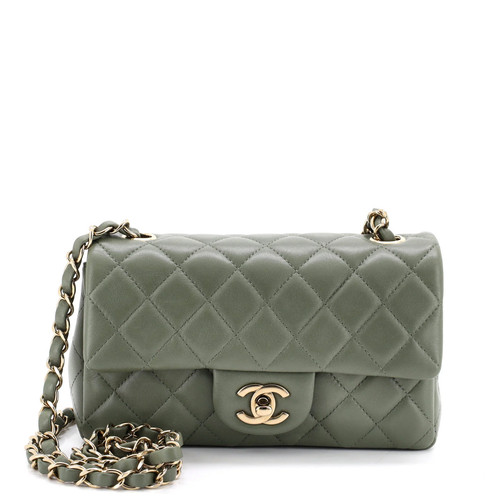 Chanel Classic Single Flap Bag Quilted Lambskin Mini