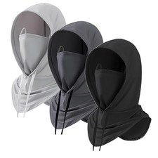 3 Pack Balaclava Sun UV Protection Hood Breathable Full Head Mask Face Cover