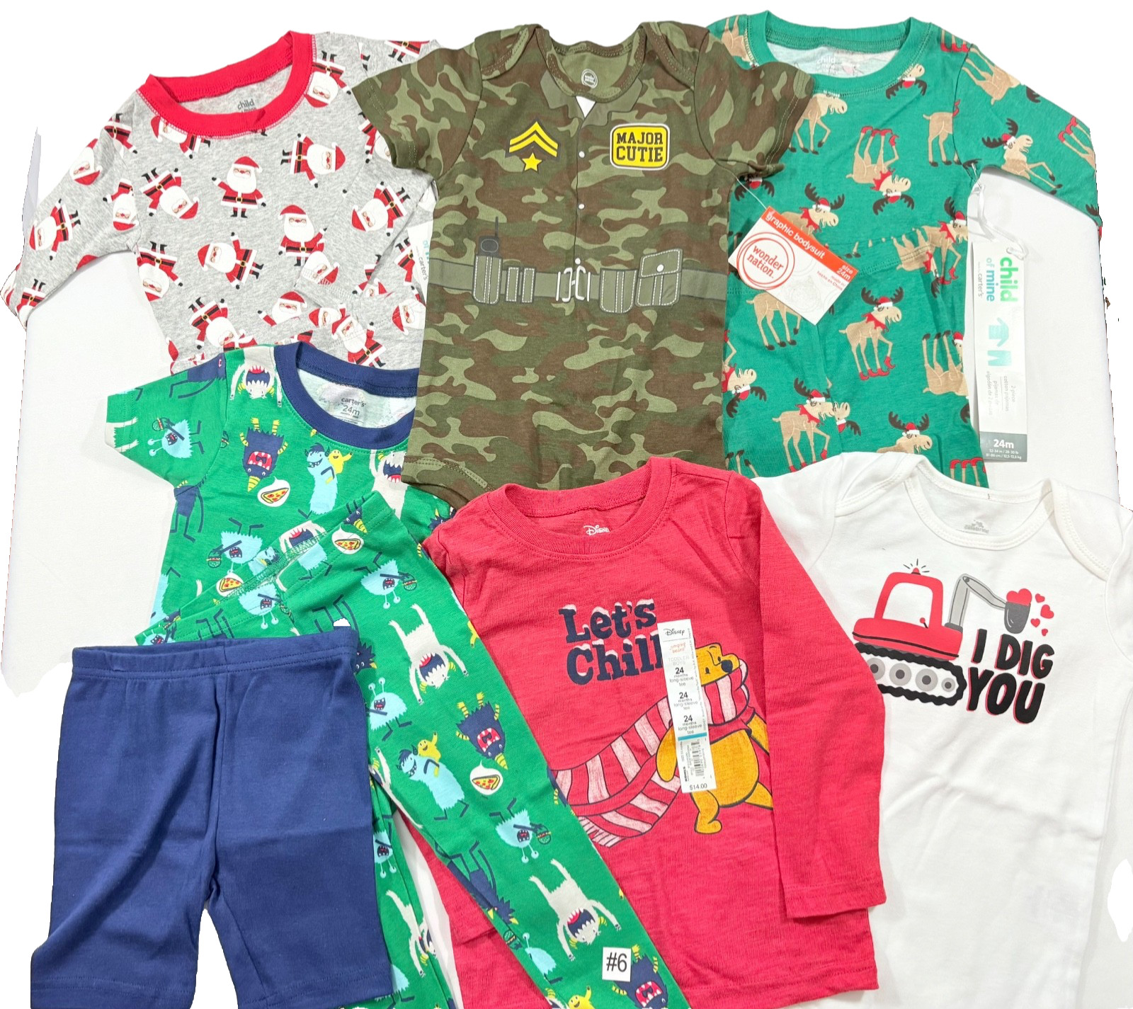 BABY CLOTHING LOT MIXED BRANDS SIZE 24 MONTHS / NWT / 10 PIECES/ LOT #6