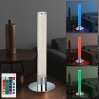 Tischleuchte Tischlampe Beistellleuchte Fernbedienung Dimmbar 1X Rgb Led H 40 Cm