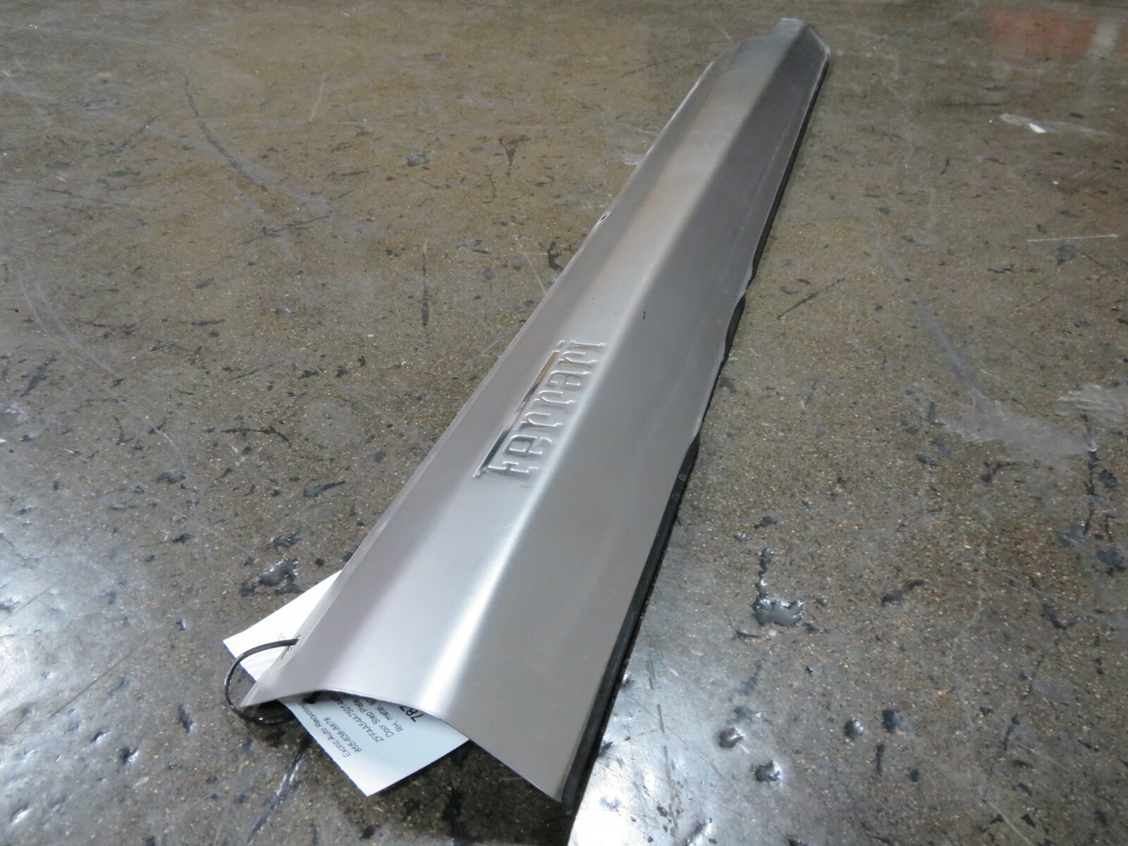 Ferrari 612 Scaglietti, RH, Right, Metal Door Step Plate, Used, P/N 80124600