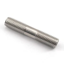 30 Pieces M6x30mm Double End Threaded Stud 304 Stainless Steel Equal Thread L...