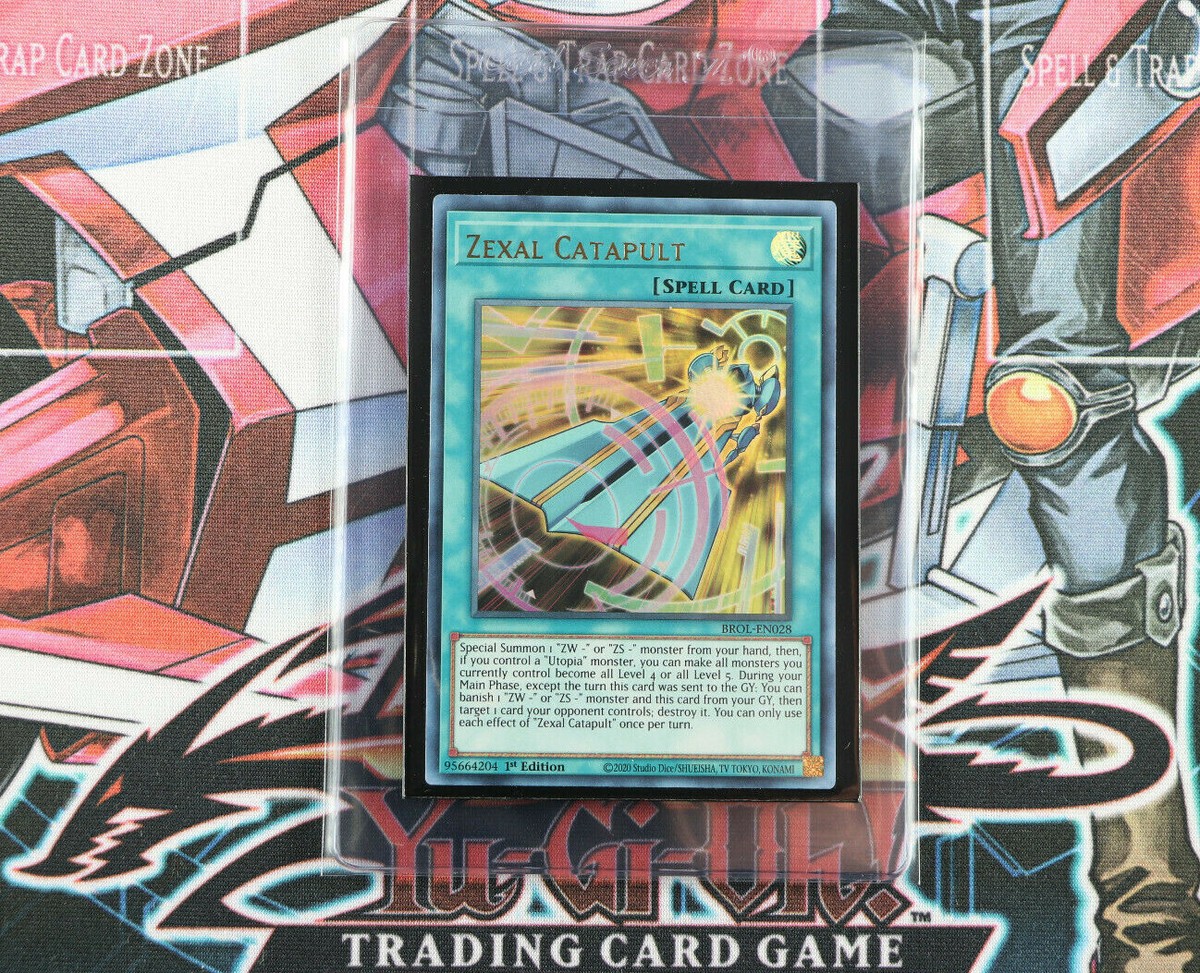 YuGiOh Spell Card Zexal Catapult BROL-EN028 1st Edition Ultra Rare