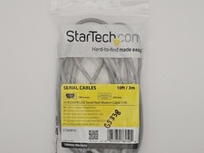 Null modem Cable StarTech.com 3m Gray DB9 RS232 Serial - 10ft/3m M/F GS338 